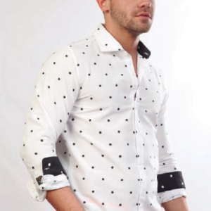 130337 CAMISA MANGA LARGA ENTALLADA WINO HOMBRE | MOHA