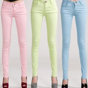 09097 PANTALON COLOR DAMA PROMO | CRIMSON