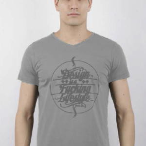 1121602 REMERA MANGA CORTA V DESING | MOHA