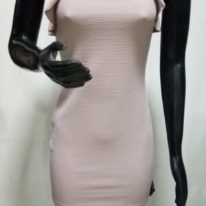 5919-1 VESTIDO DE PIQUE CUELLO CERRADO Y VOLADOS | BELLUS