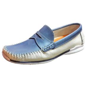 711 MOCASIN NAUTICO CUERO ANTIFAZ BLANCO SUCIO / JEAN | MORRIS