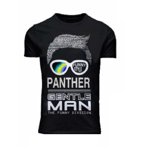 I14368 REMERA MANGA CORTA GENTLE MAN NEGRO TALLE S | PANTHER