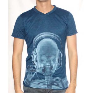 I14376 REMERA MANGA CORTA MUSIC SKULL | PANTHER