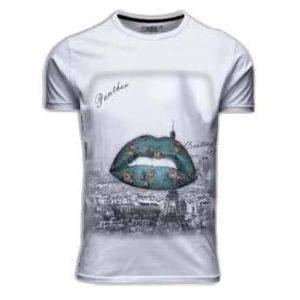 I14384 REMERA MANGA CORTA MOUTH BESO | PANTHER
