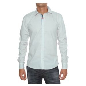 I15412 CAMISA MANGA LARGA BLANCO CON LUNARES | PANTHER