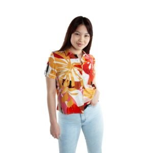 02537 CAMISA MANGA CORTA CATA ESTAMPADA | VOV JEANS
