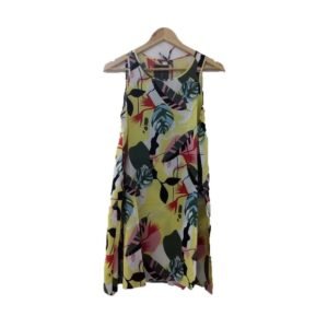 182604 VESTIDO CORTO FIBRANA ESTAMPADO | CAMARUCO