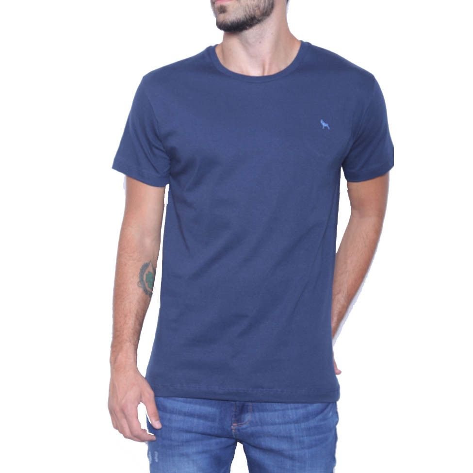 27401 REMERA MANGA CORTA BASICA LISA CUELLO RED BORDADA | BRAVO JEANS - Imagen 3
