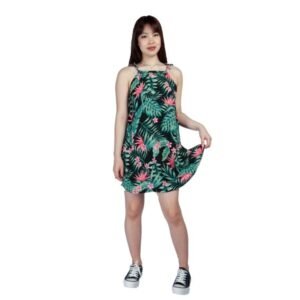 02590 VESTIDO BRETEL NUDO ESTAMPADO | VOV JEANS