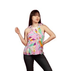 02607 BLUSA CUELLO LAZO PARA ATAR | VOV JEANS