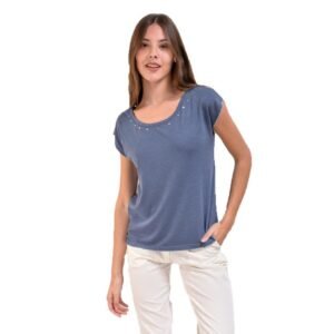 722 REMERA MANGA CORTA CON TACHAS | MAURO SERGIO
