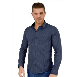 130334 CAMISA MANGA LARGA ENTALLADA PUNTITOS | MOHA