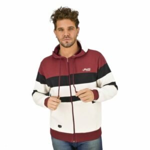 161410 CAMPERA CANGURO CAPUCHA FRISA RAYADA RAYE | MOHA