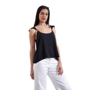 12528 TOP CREPE FANTASIA OPORTO VOLADO EN HOMBRO | VOV JEANS