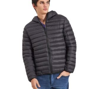 03694 CAMPERA NYLON MATELASSE CAPUCHA DES COBALTO | TAVERNITI