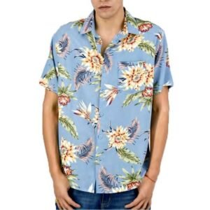 131236 CAMISA MANGA CORTA FLOREADA HOJAX | MOHA