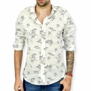 130382 CAMISA MANGA LARGA ENTALLADA RAMAS | MOHA