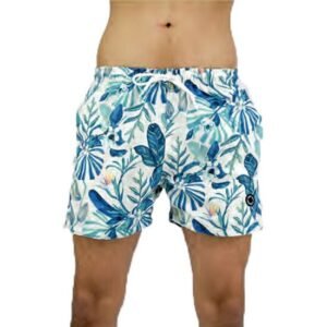 SHORT BAÑO MALLA BOARDSHORTS ESTAMPADO FLOR HOJAS | MOHA [170301]