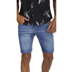 BERMUDA JEAN DENIM AKURE SPANDEX PREMIUM | BANDO [610]