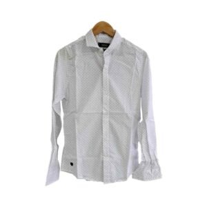 CAMISA MANGA LARGA ENTALLADA BLUE CROSSES | MOHA [130403]
