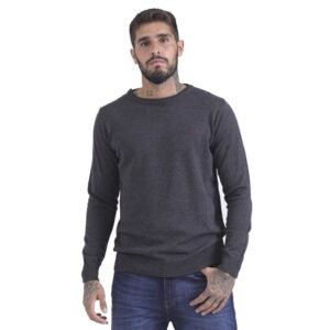 SWEATER CUELLO REDONDO LOGO BORDADO | BRAVO JEANS [28845]