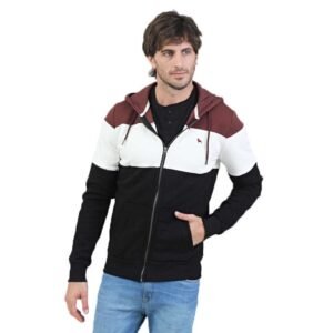 CAMPERA FRISA TRIPARTITA LOGO BORDADO | BRAVO JEANS [28820]