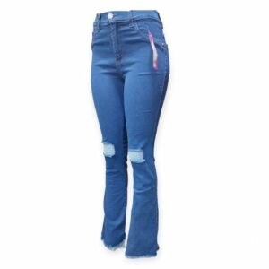PANTALON JEAN SPANDEX DAMA ECO AZUL OXFORD [2502]