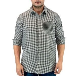 CAMISA MANGA LARGA CUADROS REGULAR DAMERO | MOHA [130410]