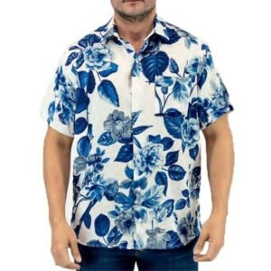 CAMISA MANGA CORTA FIBRANA FLOREADA FLORIDO | MOHA [131258]