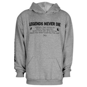 BUZO OVERSIZE FRISA CANGURO CAPUCHA LEGENDS NEVER DIE | DOGMA [1085]