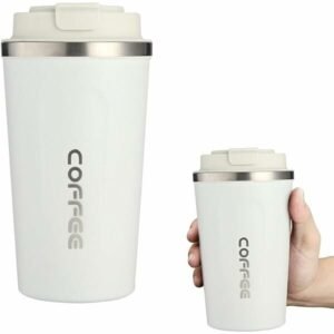 VASO JARRO TERMICO CAFE COFFEE ACERO INOXIDABLE TAPA ANTIDERRAME 500ML