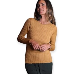SWEATER CON TRENZAS DELANTE Y ATRAS PUÑOS BOTONES | MS [803]