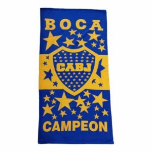 TOALLON SECADO RAPIDO EQUIPOS FUTBOL BOCA RIVER 70X40