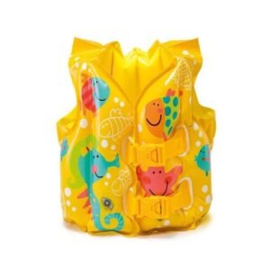 CHALECO INFLABLE SALVAVIDAS PARA NIÑO FUN FISH INTEX 30X41