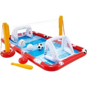 PLAYCENTER PILETA INFLABLE INFANTIL JUEGOS VOLEY FUTBOL BEIS