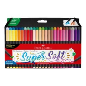 SET DE FIBRAS FABER CASTELL SUPERSOFT BRUSH PUNTA PINCEL X50