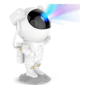 LAMPARA PROYECTOR DE GALAXIA EN FORMA DE ASTRONAUTA NOCHE