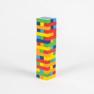 JENGA DE MADERA PARA NIÑOS TORRE DE COLORES
