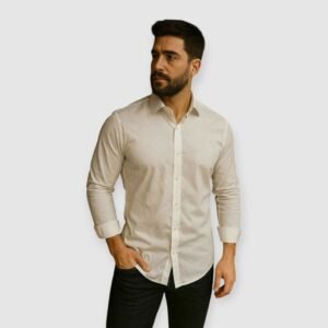CAMISA MANGA LARGA LISA ELASTIZADA | BATTAGLIA [1215]