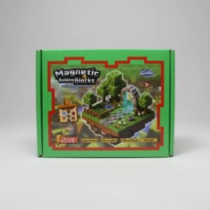 CUBOS MAGNETICOS CAJA 50 PIEZAS + 1 MUÑECO MINECRAFT IMAN