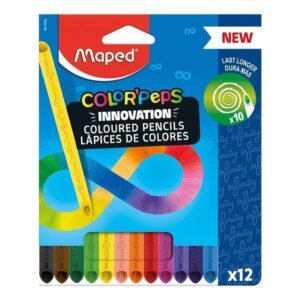 SET LAPICES INNOVADORES DURABLES MAPED INFINITY X12 COLORES COLORIDOS