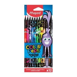 LAPICES DE COLORES MAPED COLOR PEPS MONSTER X12
