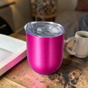 VASO TERMICO CON TAPA 360ML ACERO INOXIDABLE DOBLE CAPA
