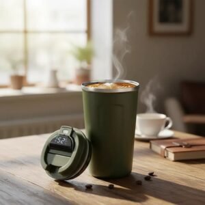 VASO TERMICO HERMETICO INTELIGENTE CON SENSOR 380ML CAFE