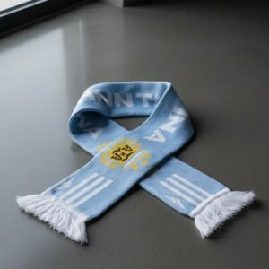 BUFANDA ARGENTINA LANILLA TEJIDA MUNDIAL