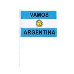 BANDERA ARGENTINA CON MASTIL 30X45CM