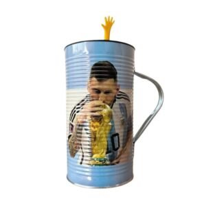 VASO CHOPP GUIRO RASPADOR MESSI ARGENTINA CELESTE