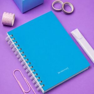 CUADERNO CON ESPIRAL A5 RAYADO BE POSITIVE INTENSO 100 HOJAS
