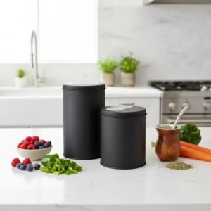 SET DE LATAS VERTEDORAS YERBERO AZUCARERO TARRO YERBA