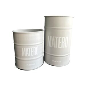 SET DE LATAS VERTEDORAS YERBERO AZUCARERO TAMBOR MATERO